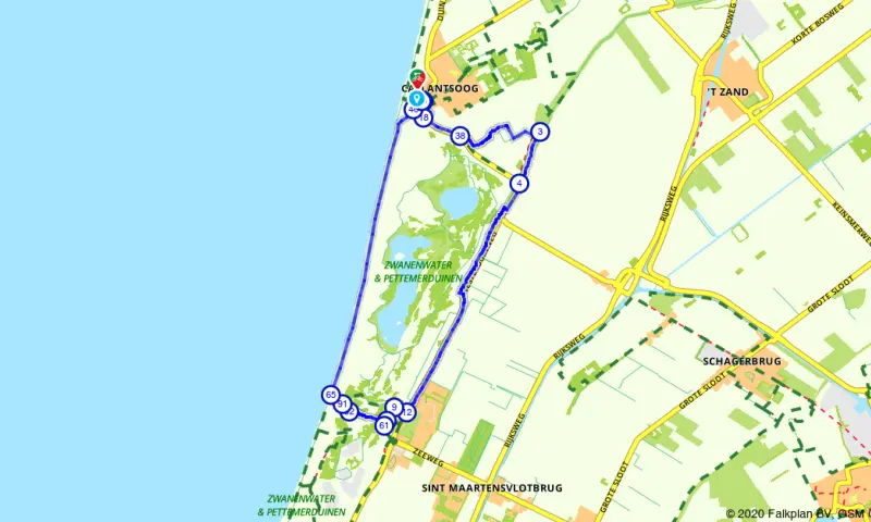 Route in Noord-Holland