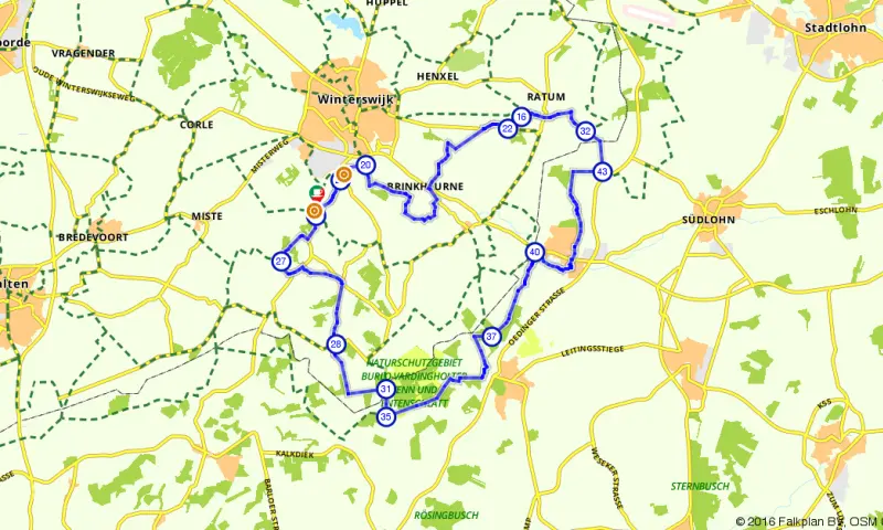 Route in Gelderland