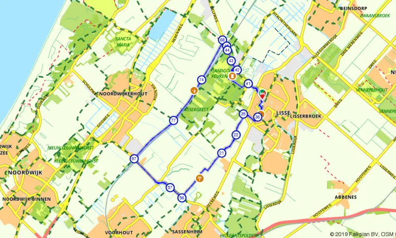Route Zuid-Holland