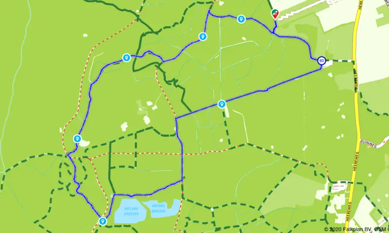 Route in Noor-Holland