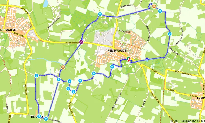 Route in Utrecht