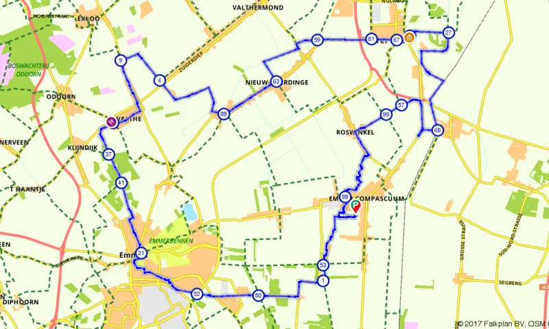 Route in Drenthe