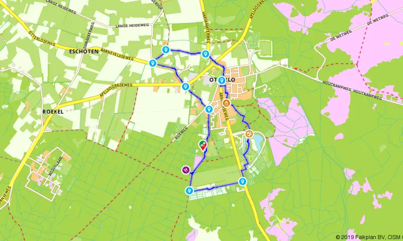 Route in Gelderland