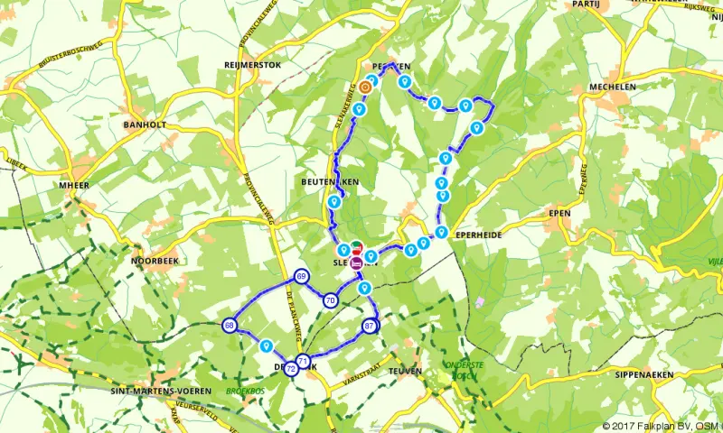 Route in Limburg