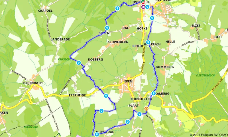 Route in Limburg