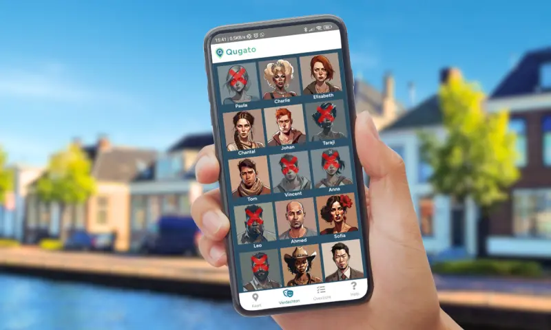 Verdachtenlijst van het stadsspel in Assen