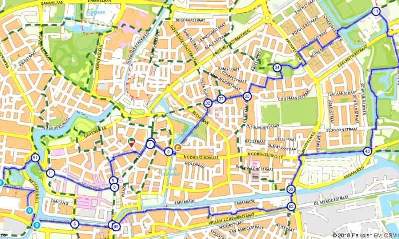 Route in Friesland