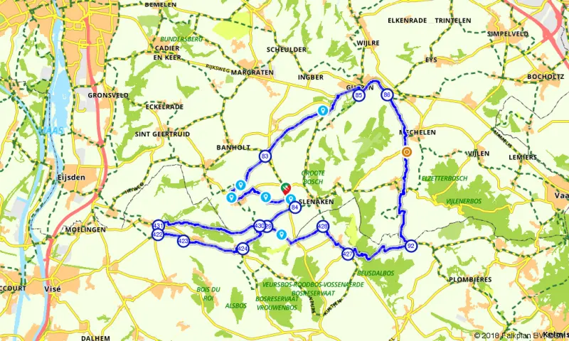 Route in Limburg