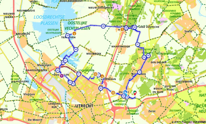 Fietsen langs de Maarsseveense Plassen