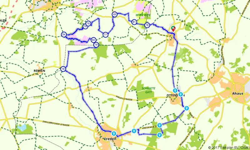 Route in het buitenland