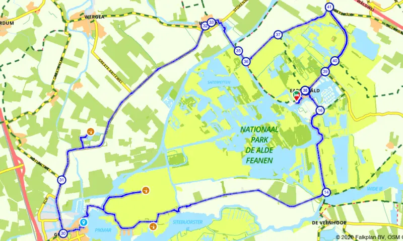 Route in Friesland
