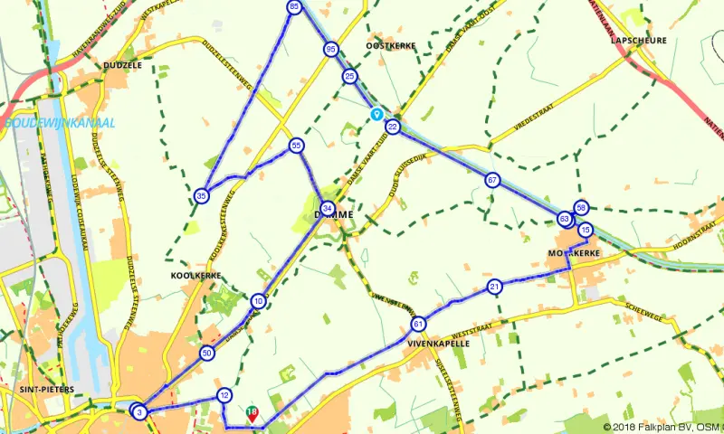 Route in het buitenland