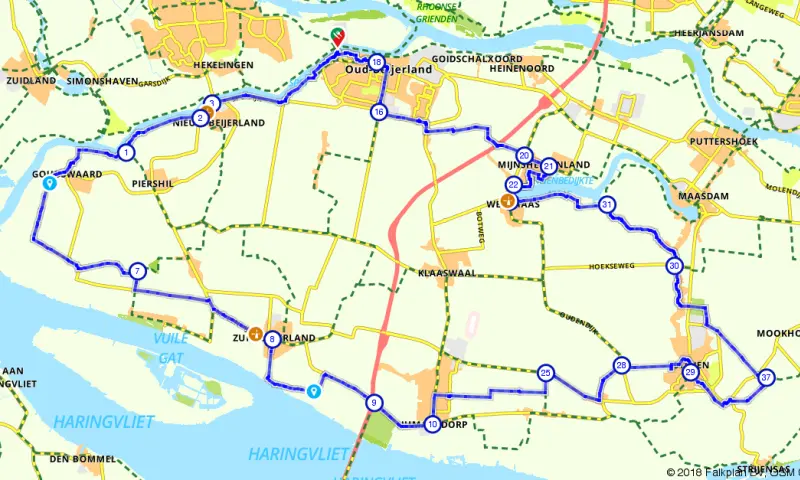 Route Zuid-Holland