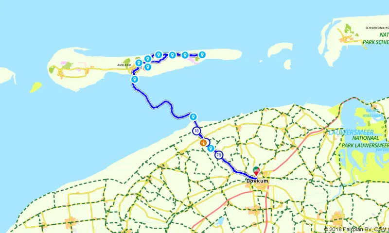Route in Friesland