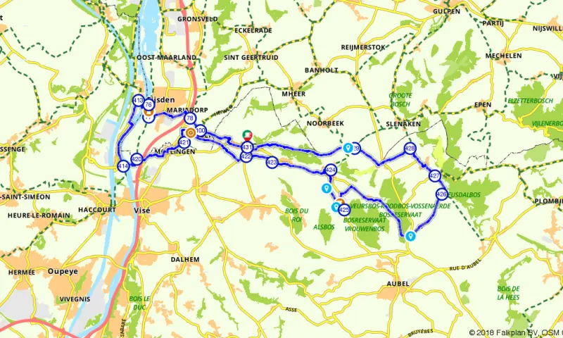 Route in Limburg