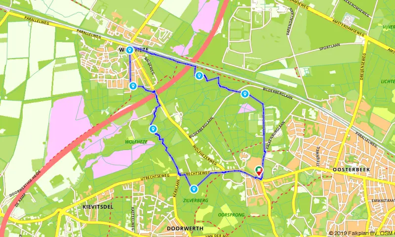 Route in Gelderland