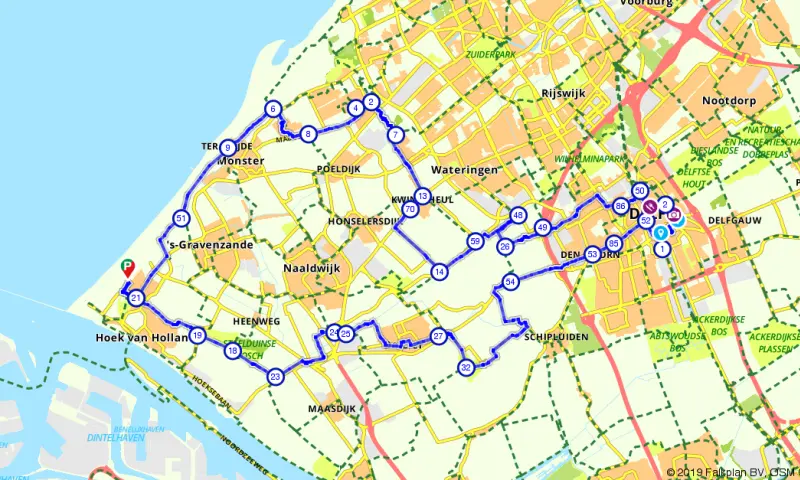 Route Zuid-Holland