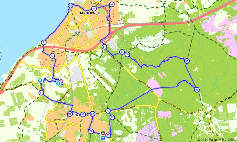 Route in Gelderland