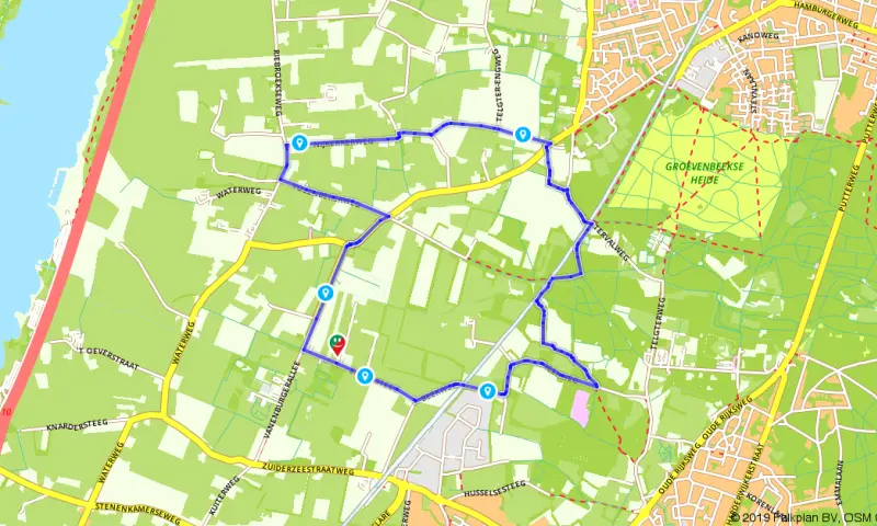 Route in Gelderland