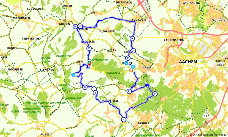Route in Limburg