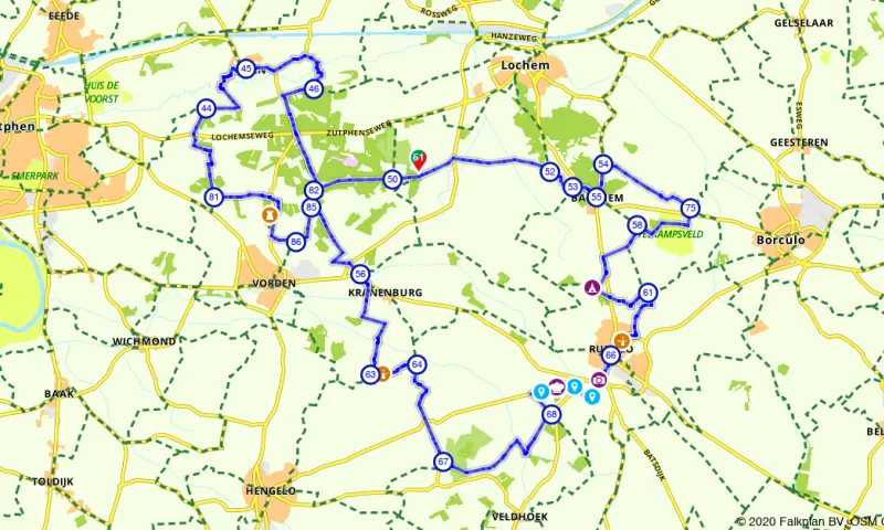 Route in Gelderland