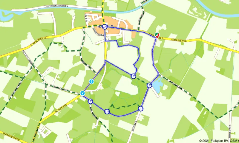 Route in Gelderland