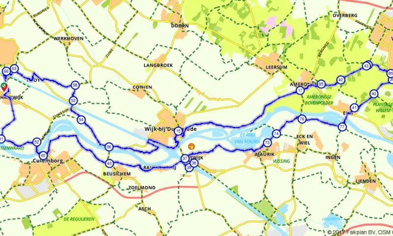Route in Utrecht