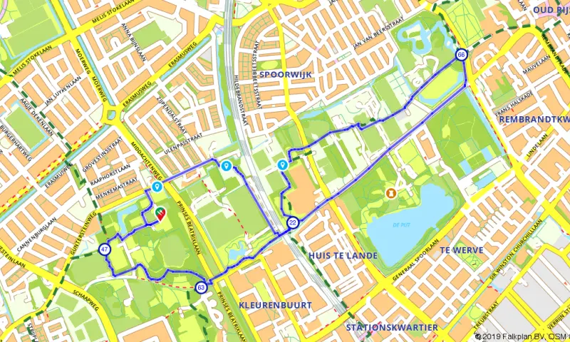 Route Zuid-Holland