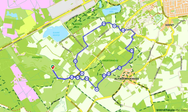 Route in Limburg