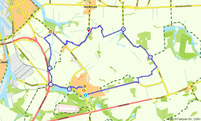 Route in Zeeland