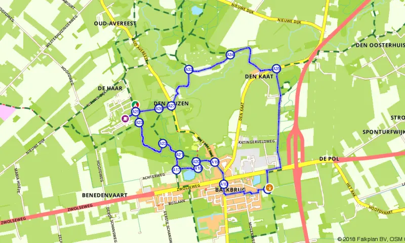 Route in Overijssel