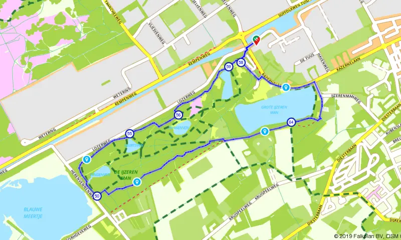 Route in Limburg