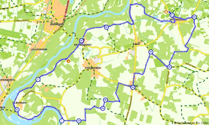 Route in Gelderland