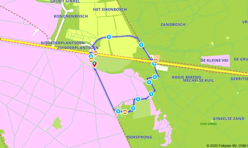 Route in Gelderland