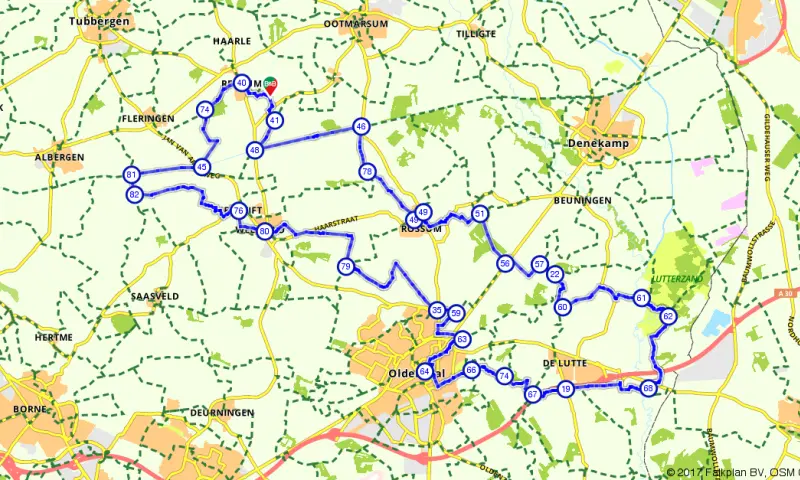 Route in Overijssel