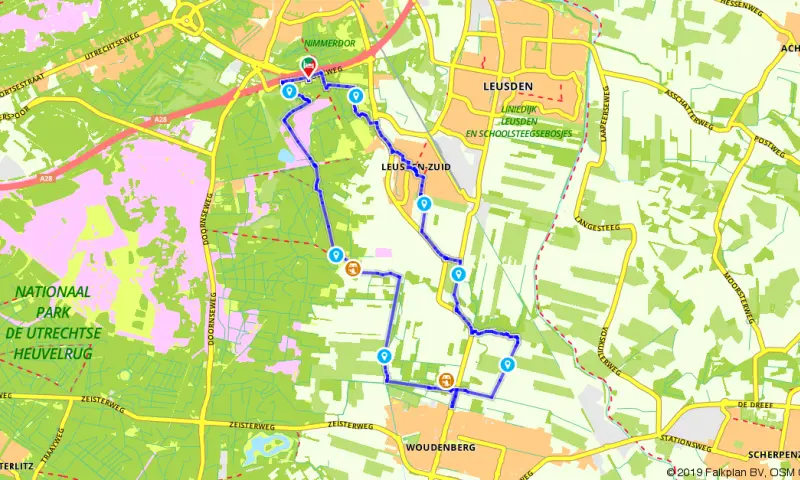 Route in Utrecht