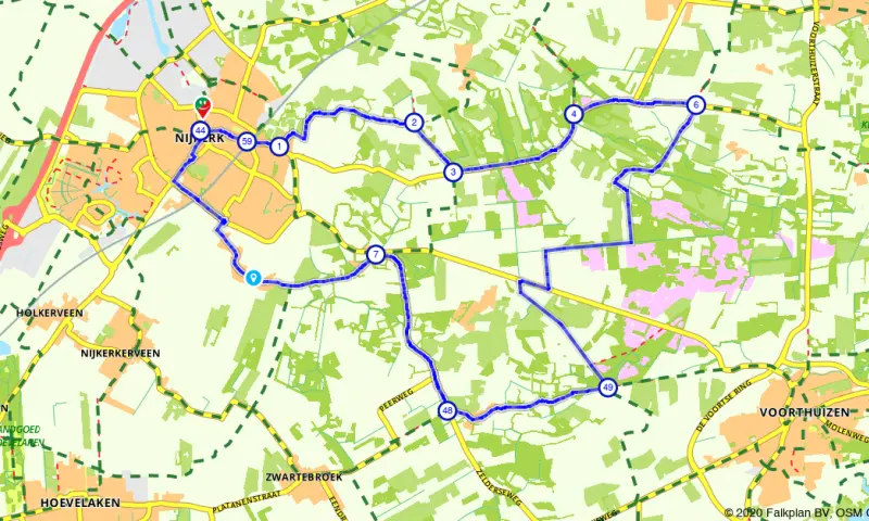 Route in Gelderland