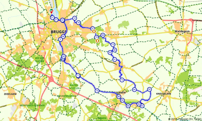 Route in het buitenland