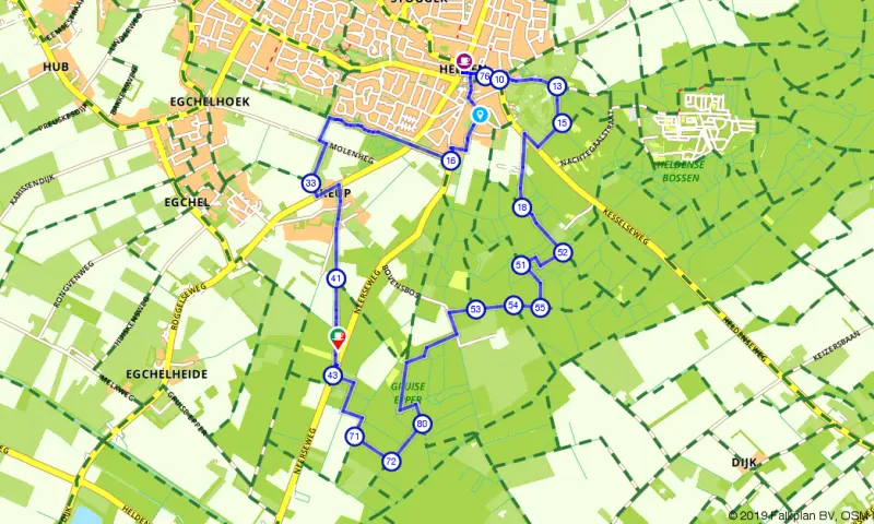 Route in Limburg