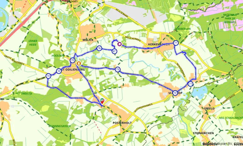 Route in Limburg