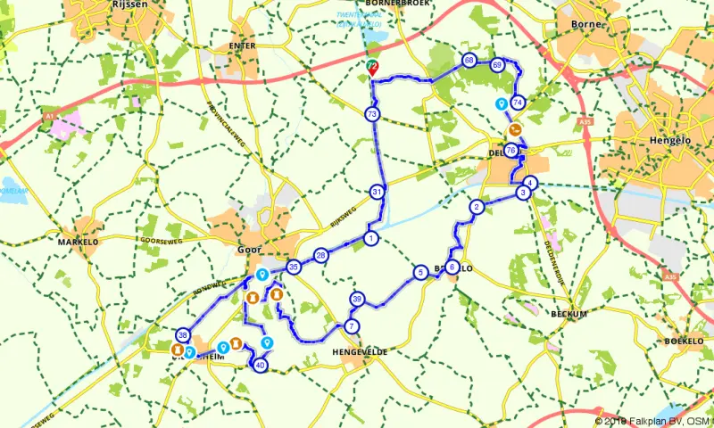 Route in Overijssel