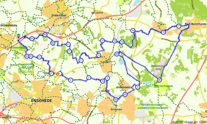 Route in Overijssel