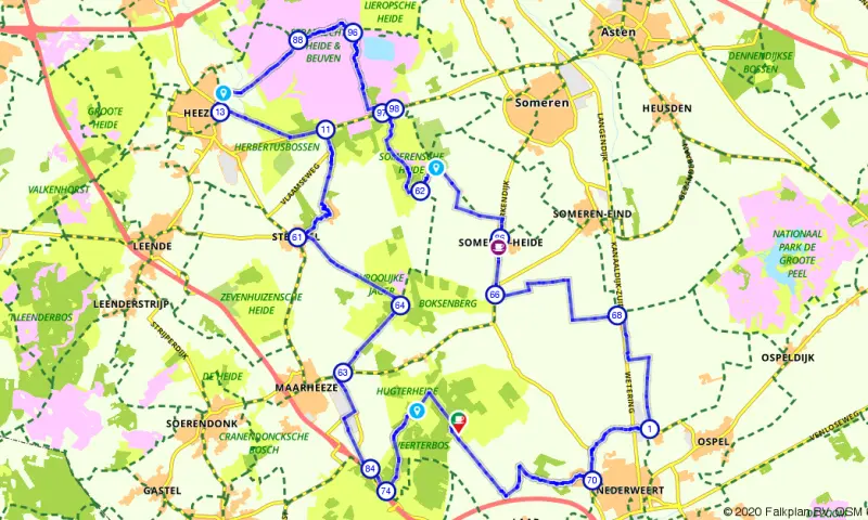 Route in Limburg