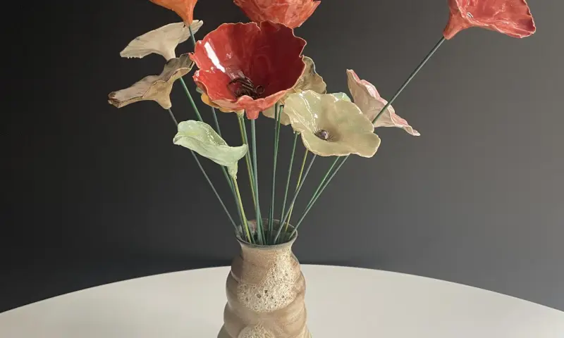 Keramische bloemen