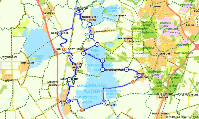 Route in Utrecht