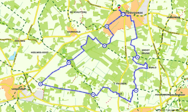 Route in Gelderland