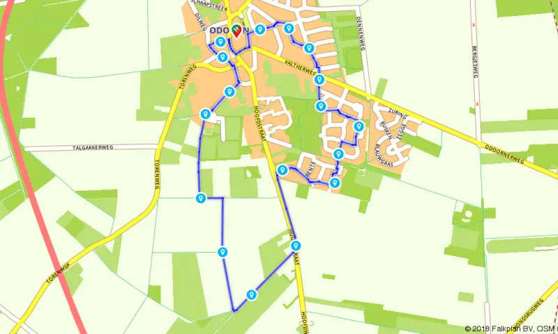 Route in Drenthe