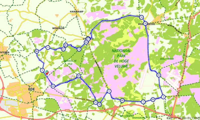 Route in Gelderland