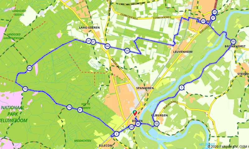 Route in Gelderland