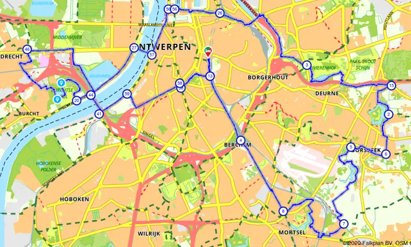 Route in het buitenland